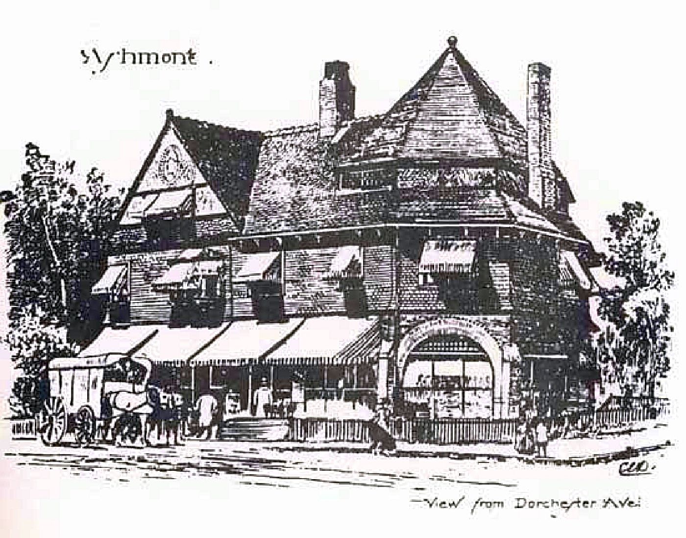 Ashmont Market, 1886, Dorchester, Boston